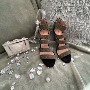 Black strappy dress shoes